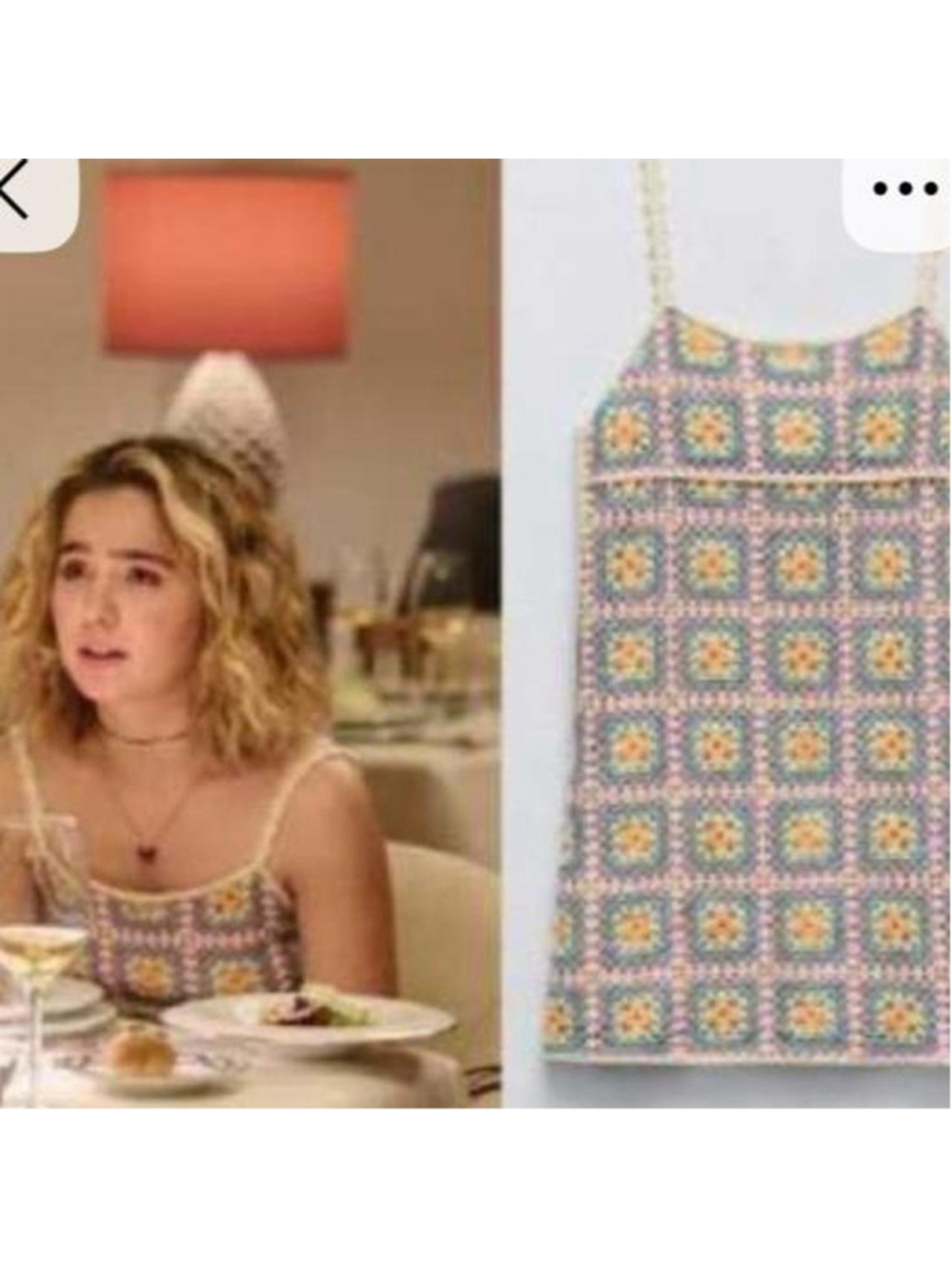 Zara Crochet Mini Dress - Size S